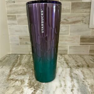 Starbucks Iridescent Purple and Teal Tumbler